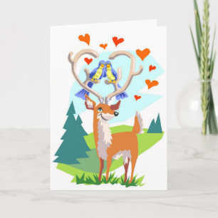 Tarjeta Feliz Aniversario Deer