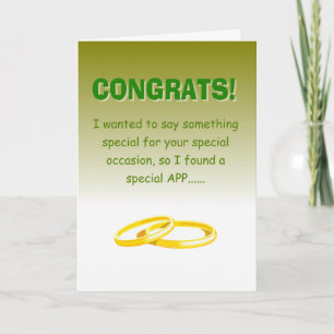 Tarjeta feliz aniversario del boda