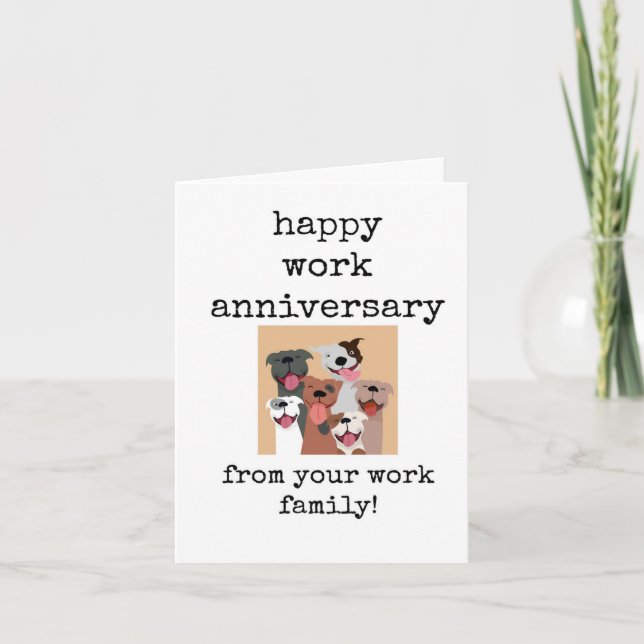 Tarjeta Feliz Aniversario del Trabajo de tu Familia Labora (Anverso)