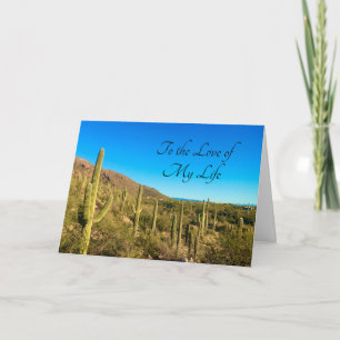 Tarjeta Feliz aniversario desierto de Arizona en el suroes