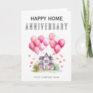 Tarjeta Feliz Aniversario en Casa