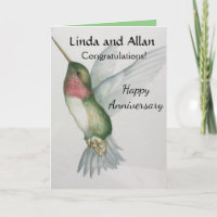 Feliz Aniversario Felicitaciones Hummingbird