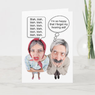 Tarjeta Feliz Aniversario Funny Old Pareja