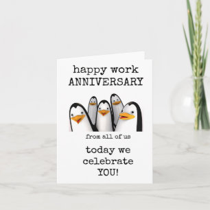 Tarjeta Feliz Aniversario Laboral, De Todos Nosotros, Cele