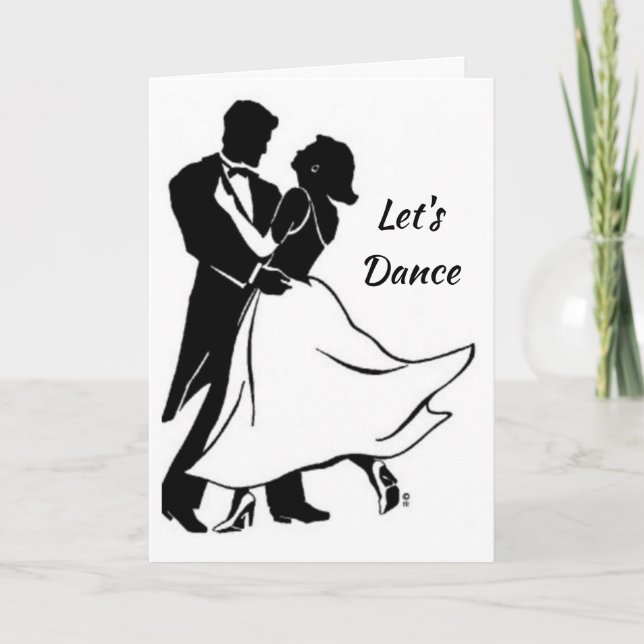 TARJETA FELIZ "ANIVERSARIO", LET'S **DANCE** CARD (Anverso)