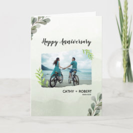 Tarjeta Feliz Aniversario Personalizado Marcado Saludo Fol