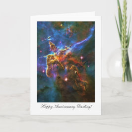 Tarjeta Feliz Aniversario Querida, Nebulosa Carina Estelar