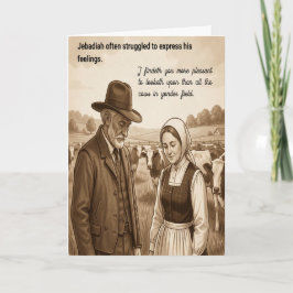 Tarjeta Feliz aniversario sentimientos incómodos