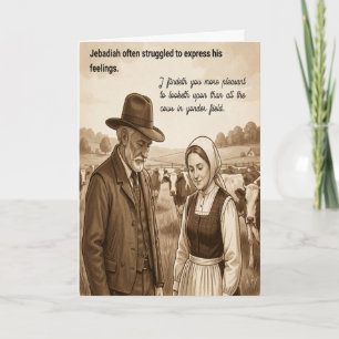 Tarjeta Feliz aniversario sentimientos incómodos