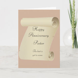 Tarjeta Feliz Anniversay Pastor
