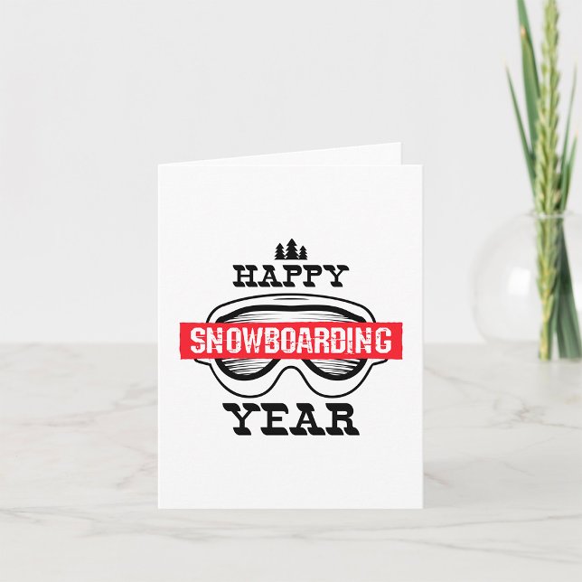 Tarjeta Feliz Año de Snowboarding (Subido por el creador)