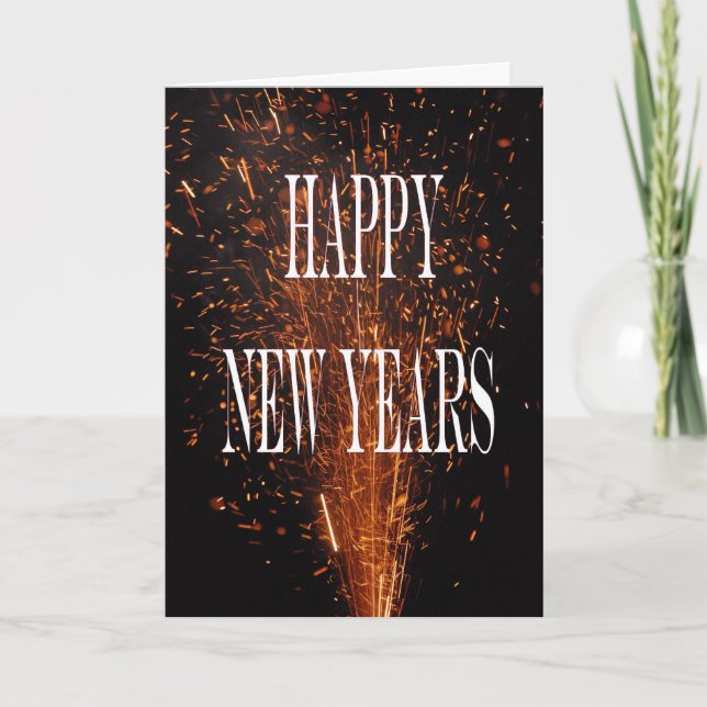 Tarjeta Feliz Año Nuevo (Anverso)