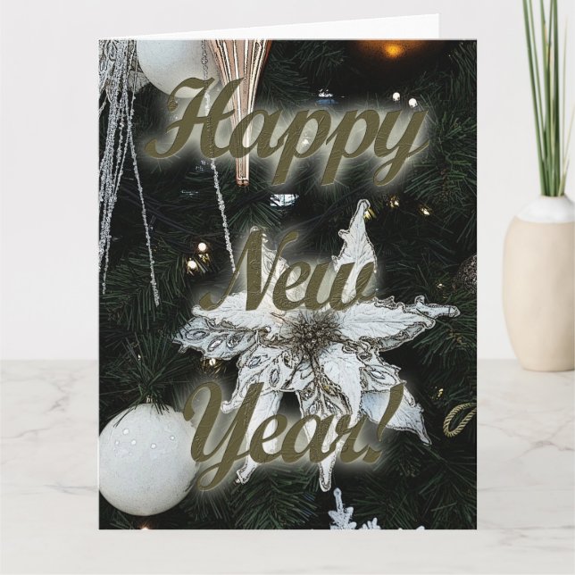 Tarjeta Feliz Año Nuevo (Anverso)