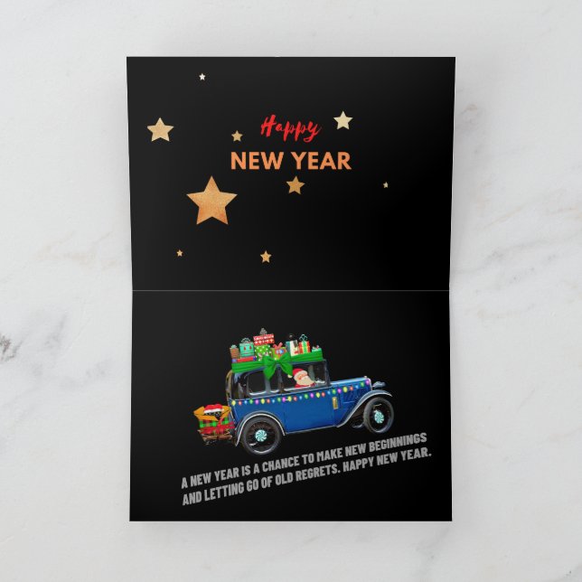 Tarjeta feliz año nuevo (Interior)