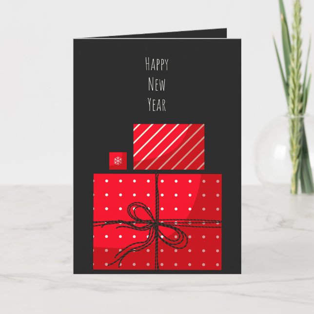 Tarjeta Feliz Año Nuevo (Anverso)