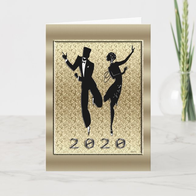 Tarjeta Feliz Año Nuevo 2020 (Anverso)