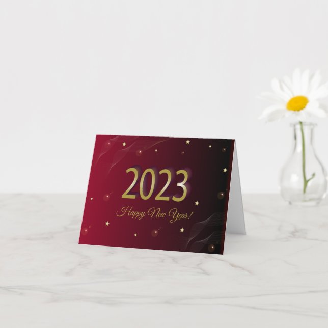 Tarjeta Feliz Año Nuevo 2023 (Planta pequeña)