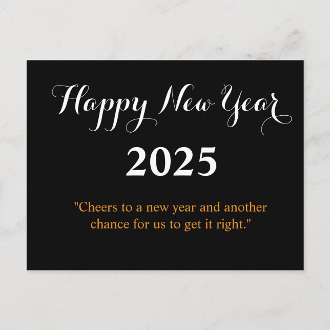 Tarjeta Feliz Año Nuevo 2025 (Anverso)