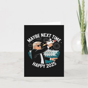 Tarjeta Feliz Año Nuevo 2025 Trump Buenos Tiempos