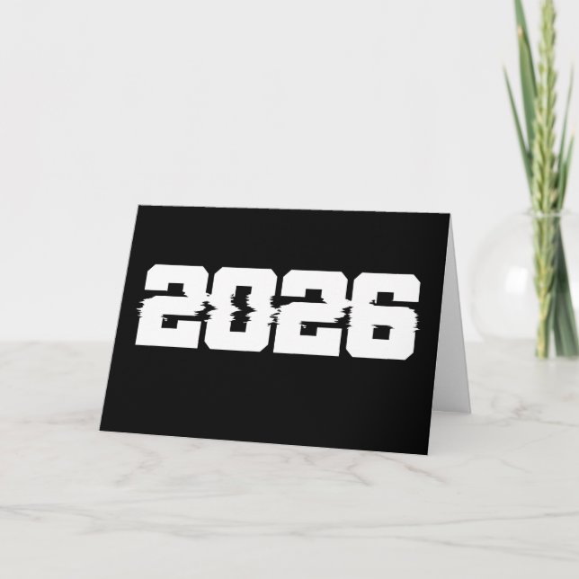 Tarjeta Feliz Año Nuevo 2026 (Anverso)