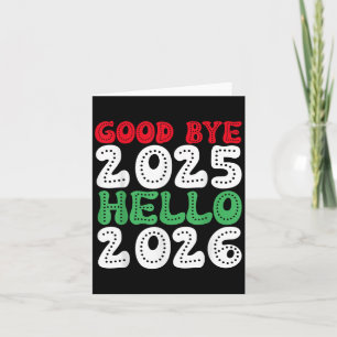 Tarjeta Feliz Año Nuevo 2026 Adiós 2025 Hola 2026 _1