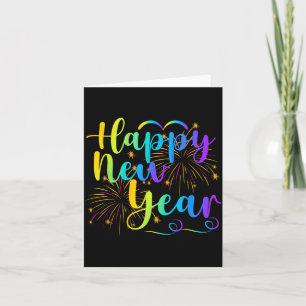 Tarjeta Feliz Año Nuevo 2026 Divertido Amigo Familia Año N