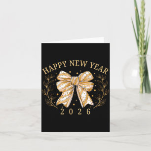 Tarjeta Feliz Año Nuevo 2026 Fiesta de Nochevieja Cuenta a