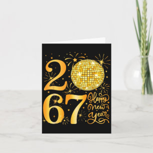 Tarjeta Feliz Año Nuevo 2067 Divertido 67 Seis Siete Meme