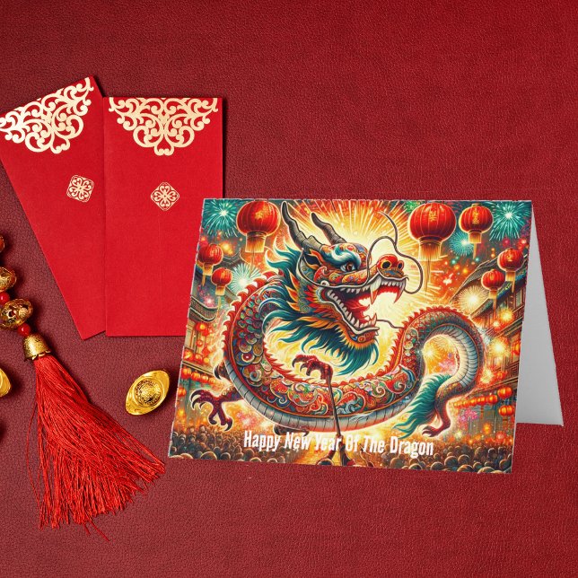 Tarjeta Feliz año nuevo chino del dragón (Subido por el creador)