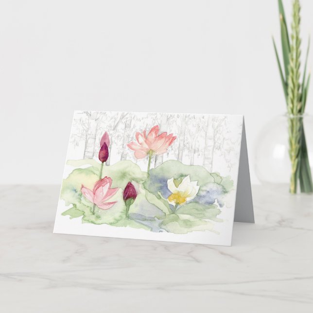 Tarjeta Feliz Año Nuevo Chino Llanto de Flores (Anverso)