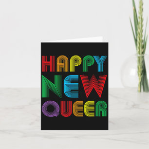Tarjeta Feliz año nuevo Eve Queer Gay Lgbt Divertido Años