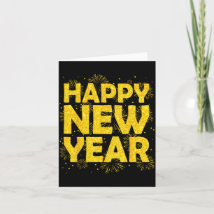 Tarjeta Feliz Año Nuevo Fiesta de Nochevieja 2024 Divertid