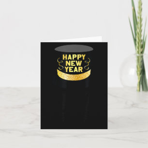 Tarjeta Feliz Año Nuevo Gato