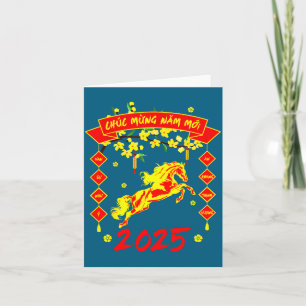 Tarjeta Feliz Año Nuevo Lunar Vietnamita Chuc Mung Nam Moi