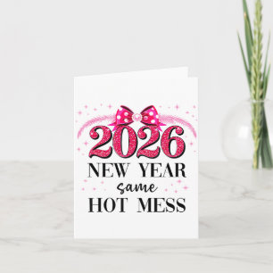 Tarjeta Feliz Año Nuevo Mismo Desastre 2026 Año Nuevo Coqu