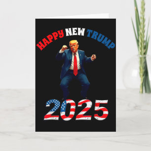 Tarjeta Feliz Año Nuevo Trump Haga De Nuevo Año Grande De