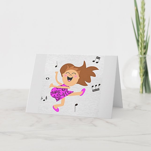 TARJETA FELIZ BAILE POR ESTO ES "TU CUMPLEAÑOS DE HOY" (Anverso)