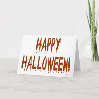 Tarjeta Feliz Bloody Halloween