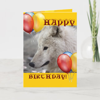Tarjeta FELIZ búho lobo