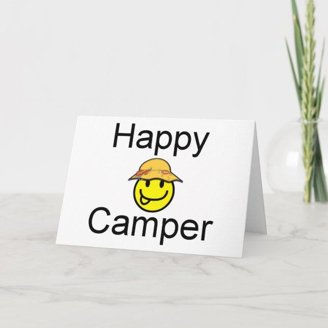 Tarjeta Feliz Camper (Anverso)