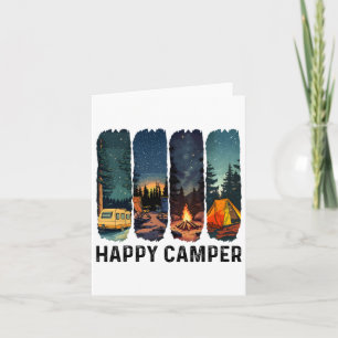 Tarjeta Feliz Camper Shirking Adventure Summer Camp Ca