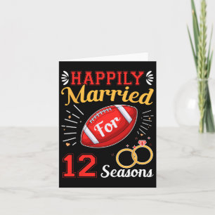 Tarjeta Feliz Casamiento Por 12 Estaciones 12º Boda Annive