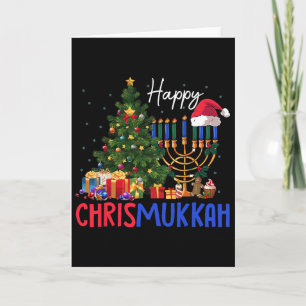 Tarjeta Feliz Chrismukkah Feliz Navidad Janucá