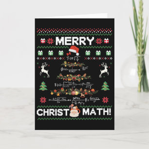 Tarjeta Feliz Christmath divertido árbol de Navidad de mat