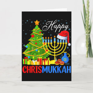 Tarjeta Feliz Christmukkah Divertido Hanukkah Navidad Feli