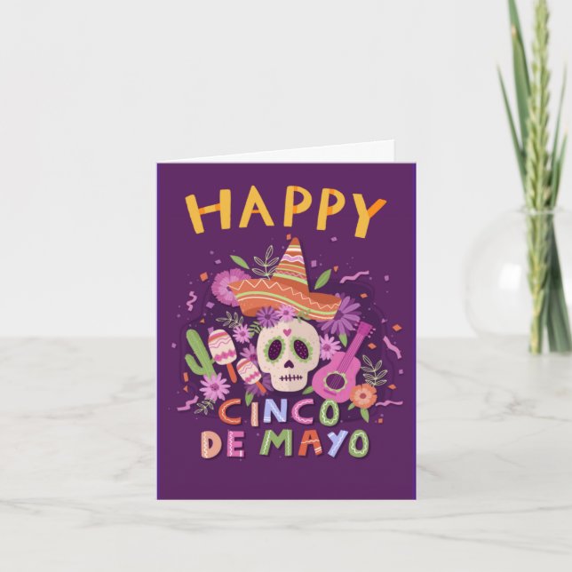 Tarjeta Feliz Cinco de Mayo (Anverso)
