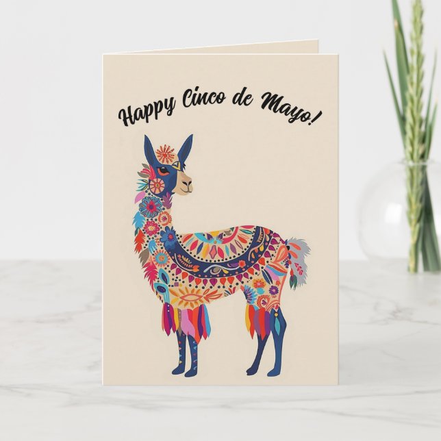 Tarjeta Feliz Cinco de Mayo (Anverso)