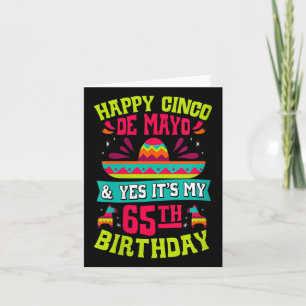 Tarjeta Feliz Cinco De Mayo De Mujeres Y Sí Es Mi Cumpleañ
