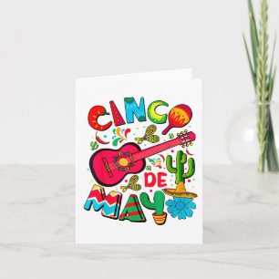 Tarjeta Feliz Cinco De Mayo Hombres Mujeres Niños 5 De May