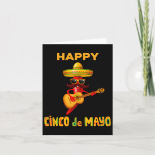 Tarjeta Feliz Cinco De Mayo Por Disfraz De Fiesta Mexicana